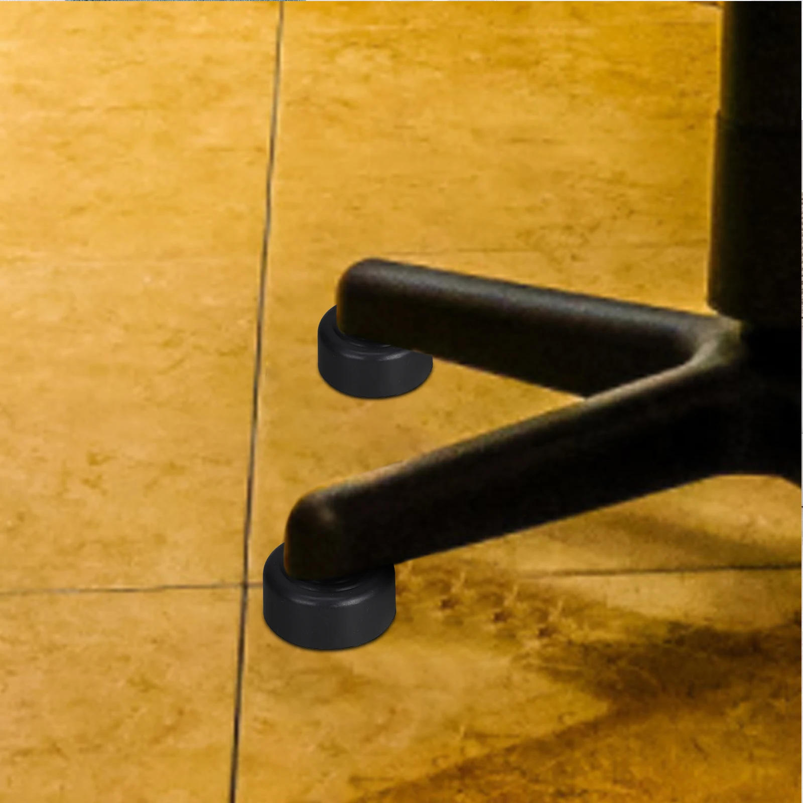 Pernas de sofá cônicas redondas pretas, 6 peças, 5 cm, substituição, parafuso durável em pernas de móveis para sofá, prateleira de armário resistente e antiderrapante