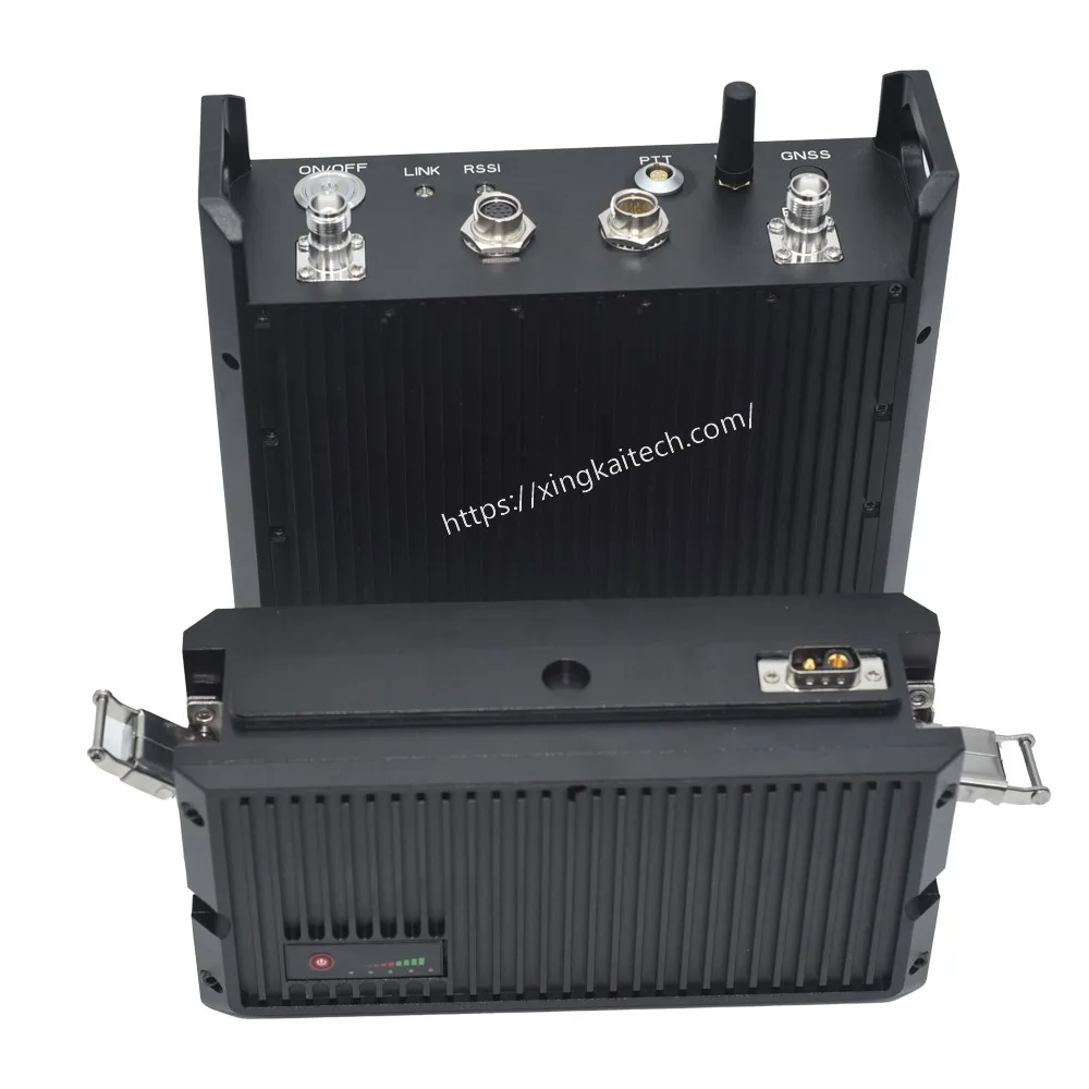 Xingkaitech 20W Software Defined Radio (SDR) Data Link Fhss IP Mesh Radio Backpack Ad Hoc Network Long Range 100km RF Module