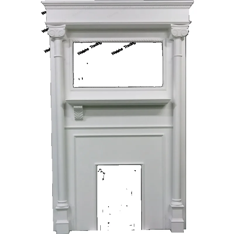 Solid wood American personalized fireplace French vintage fireplace background wall Nordic fireplace decoration cabinet