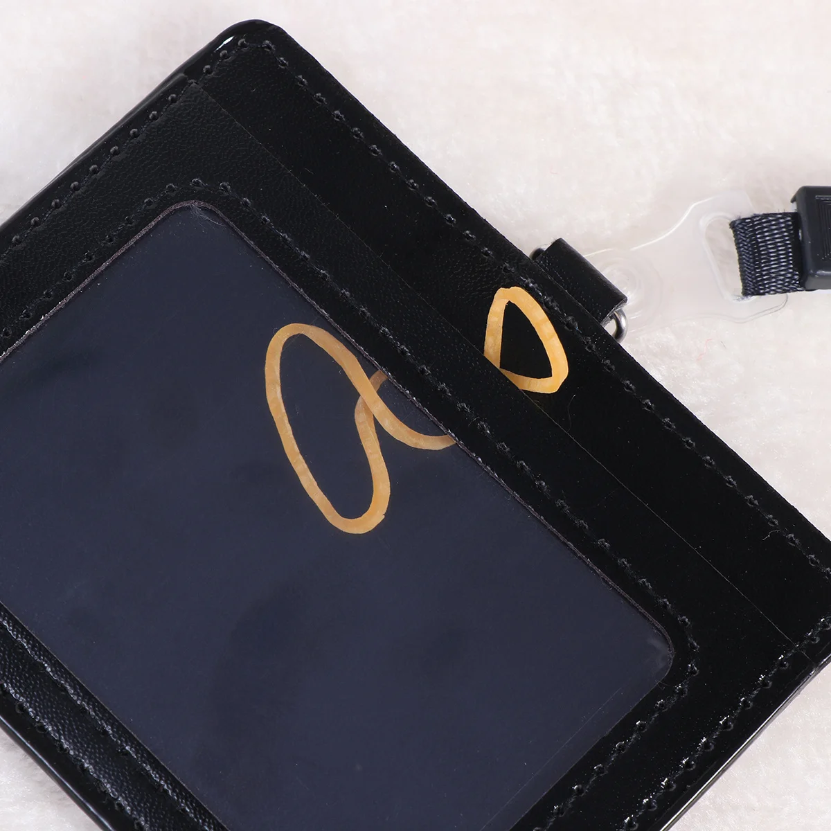 

5pcs Id Holder Badge Case Sling Strap For Business Card Employee Student Pass Protector