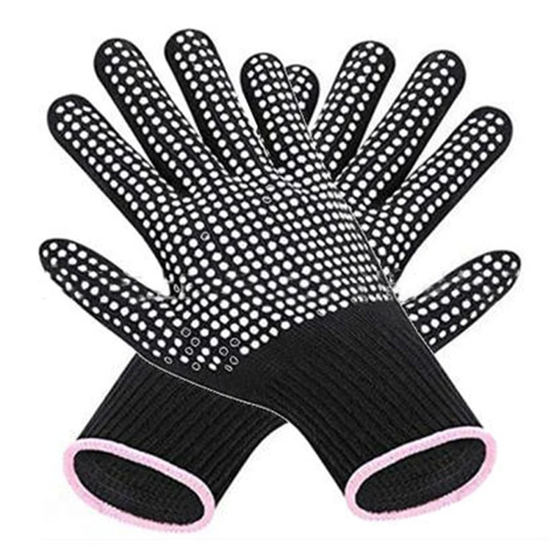 

1 шт. двусторонний выпрямитель для волос, завивка для завивки волос, парикмахерские термостойкие перчатки для пальцев, инструменты для парикмахерских, термоперчатки для укладки