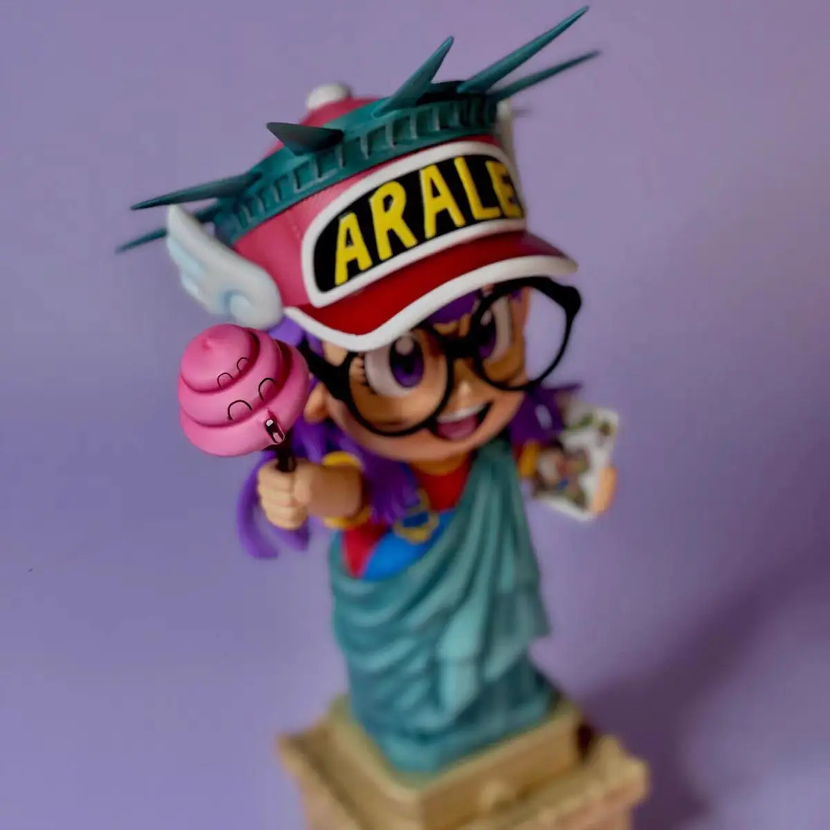 Anime Dr. Slump Figure Arale Cos Statue Of Liberty Figures Cute Pvc Statue Model Doll Collection Desk Decoration Kids Toy Gifts