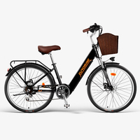 Aluminum Alloy Electric Bicycle 350W Motor 36V 10Ah/15Ah Lithium Battery Man Woman EBike Thin Tire Urban Commuting Electric Bike