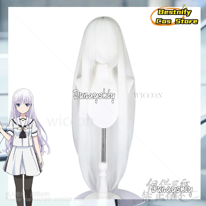 CosplayGalgame 여름 주머니 Naruse Shiroha 코스프레 애니메이션 의상 노란색 조끼 JK 교복 드레스 로리타 가발 Jirai Kei Cust