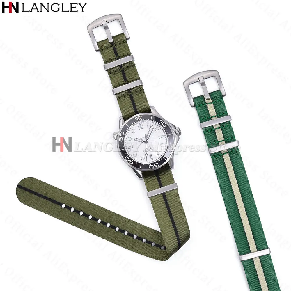 Nylon Strap 18mm 20mm 22mm for - Omega Watch Seamaster 评论和价格