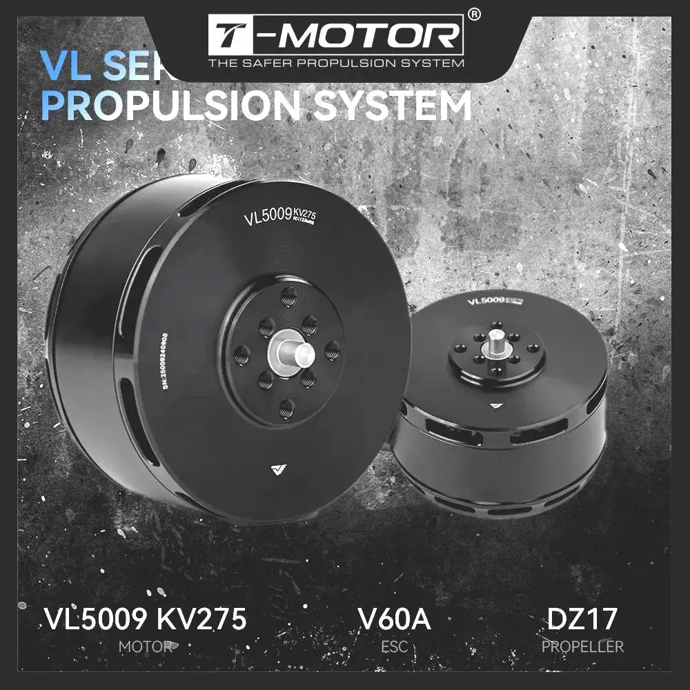 

T-MOTOR VL5009 KV275 VTOL Brushless Motor Enegine For VTOL Drone UAV Industrial Logistics with Fast Propeller Locking Function