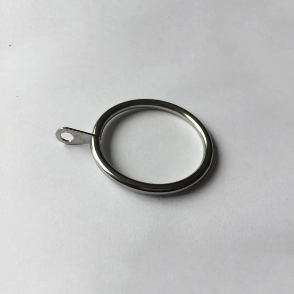 

20Pcs Curtain Metal Hooks Sturdy and Portable for Heavy Curtains Easy to Install Smooth Glide Home Kitchen 37mm Silver