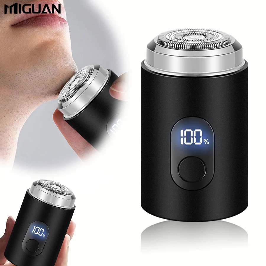 Compact Electric Shaver for Men - Digital Display, USB Fast Charging, Ultra Portable Design