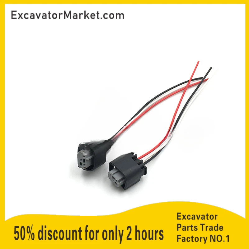 Excavator Hydraulic Pump High Pressure For Kobelco SK200/230/250/350-6E Low Pressure Sensor Plug Wiring Harness