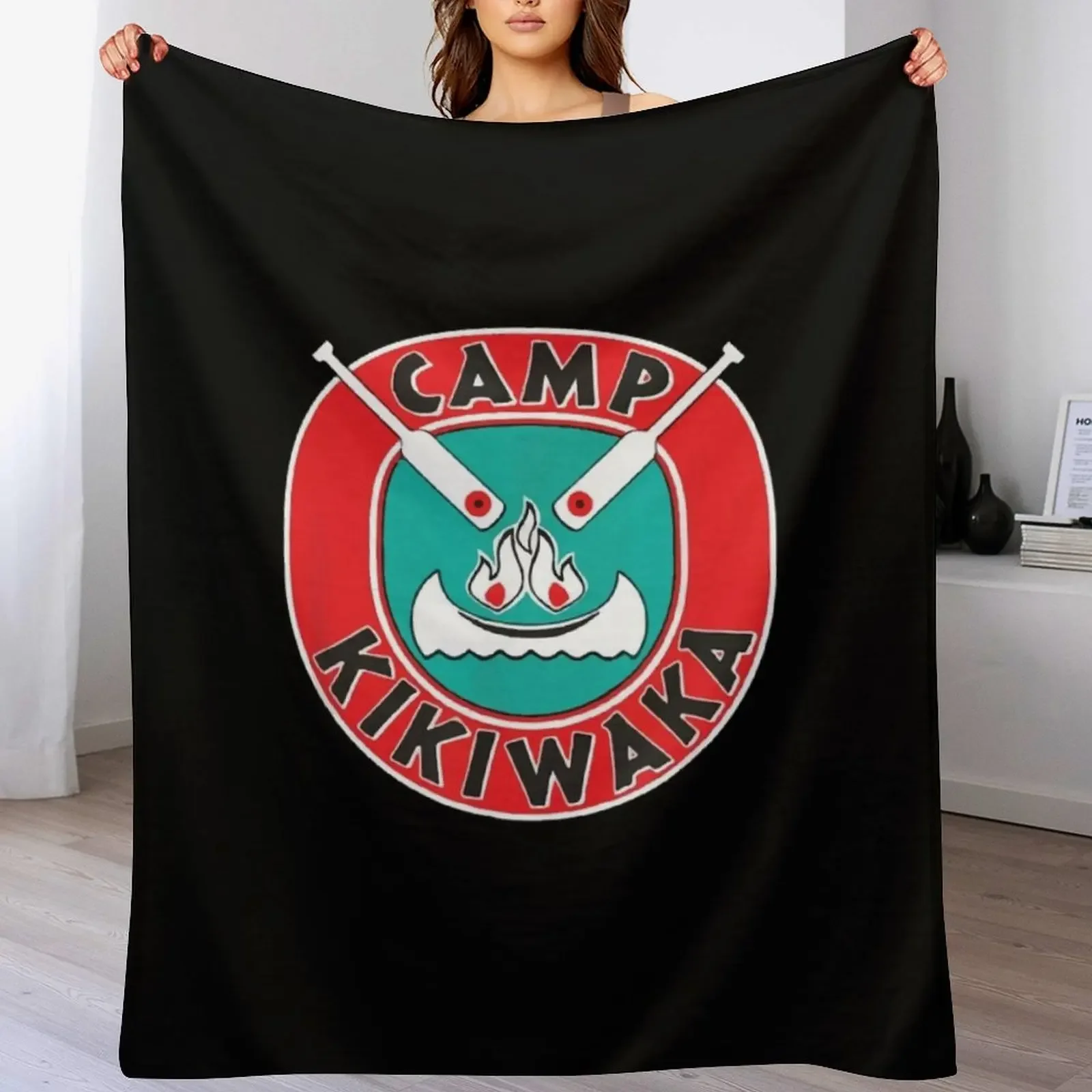 

camp kikiwaka Throw Blanket valentine gift ideas cosplay anime Shaggy Extra Large Throw Blankets