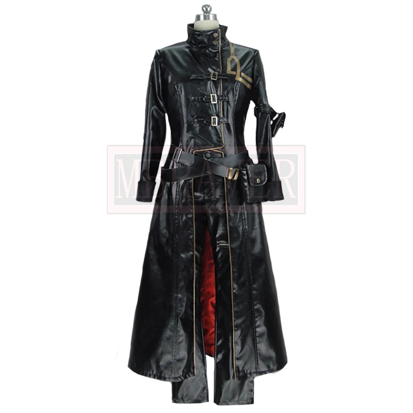 

Fate/Grand Order FGO Gilgamesh Black PU Leather Suit Cosplay Costume Halloween Party Uniform Custom Made Any Size