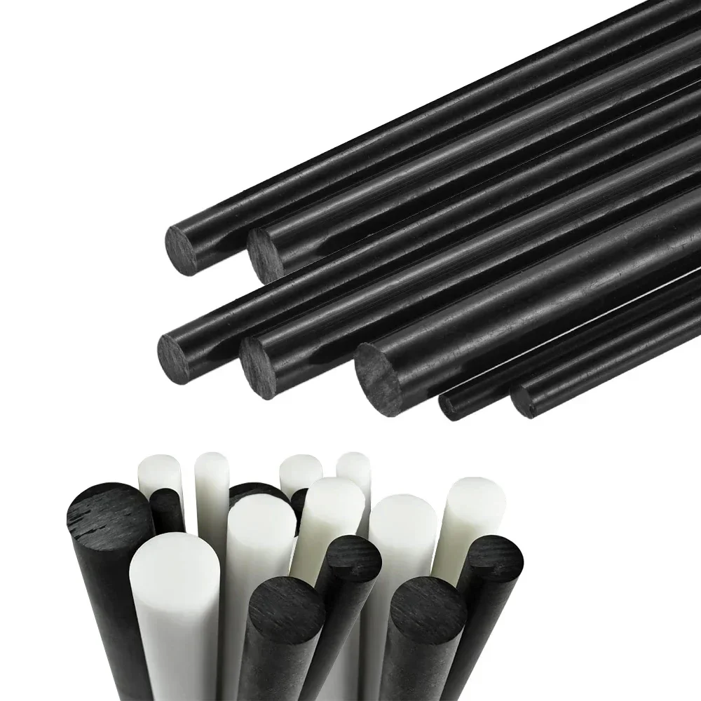 Acetal Bar Engineering Plastic Round Bar Black/White Length 100-300MM Dia 5-15mm Suitable for Gears Bearings and Auto Parts