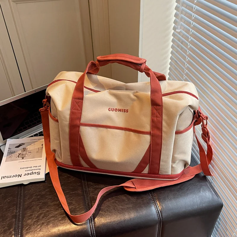 Bolsa de bagagem de viagem para homens esporte fitness ginásio treinamento acampamento trekking bolsa portátil com sapatos bolsa viajando pacote de compras