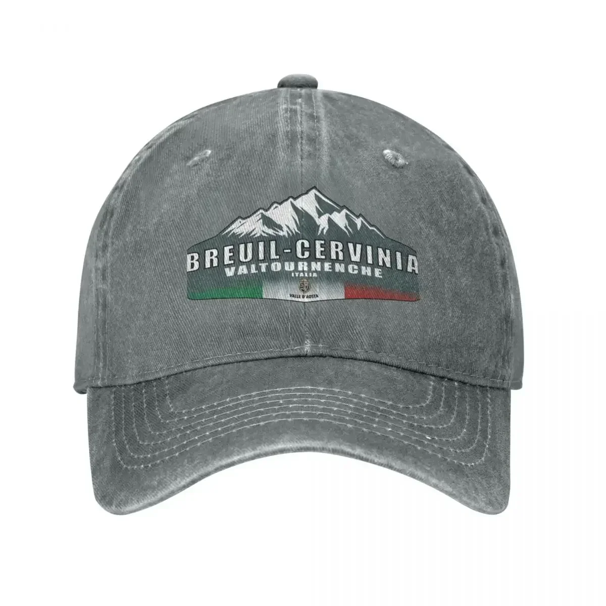 

2023 New Breuil Cervinia Valle D'Aosta Italia Flag MountainsCap Cowboy Hat Designer Hats Beach Hat For Women Men's