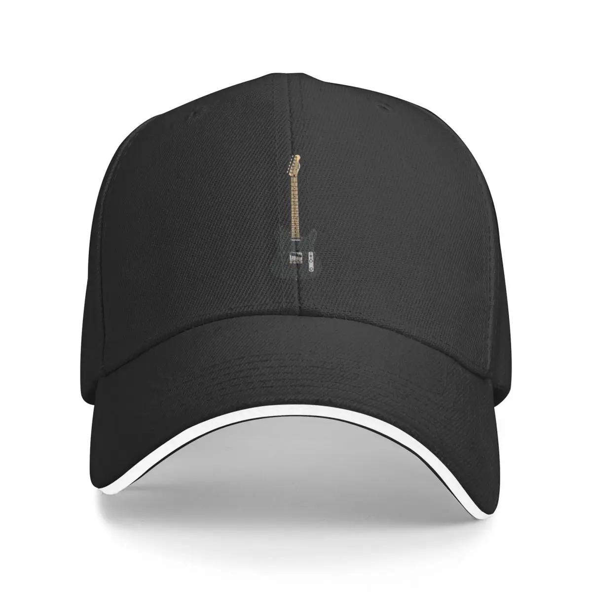 Coloured Telecaster (Black) Baseball Cap Brand Man cap party Hat Big Size Hat Custom Cap Women's Golf Clothing Men's