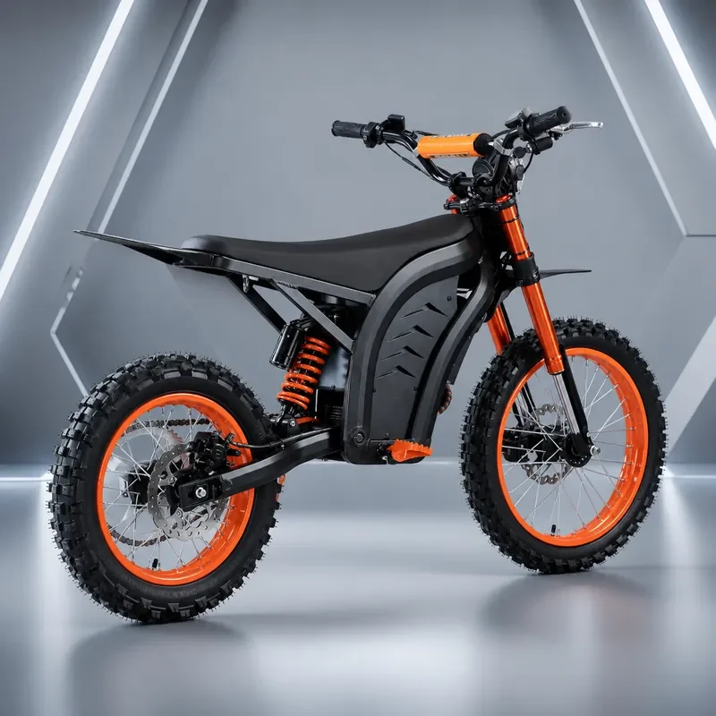 17 14 Inch Electric Off Road Vehicle High Power Brushless Motor Double Disc Brake Lithium Battery Off Road Motorcycle