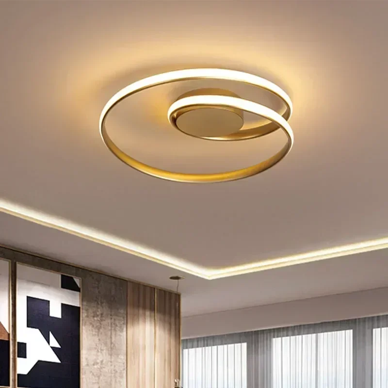 Plafonnier LED au design moderne, luminaire décoratif d'intérieur, idéal pour un salon, une salle à manger, un bureau, une chambre à coucher ou un couloir