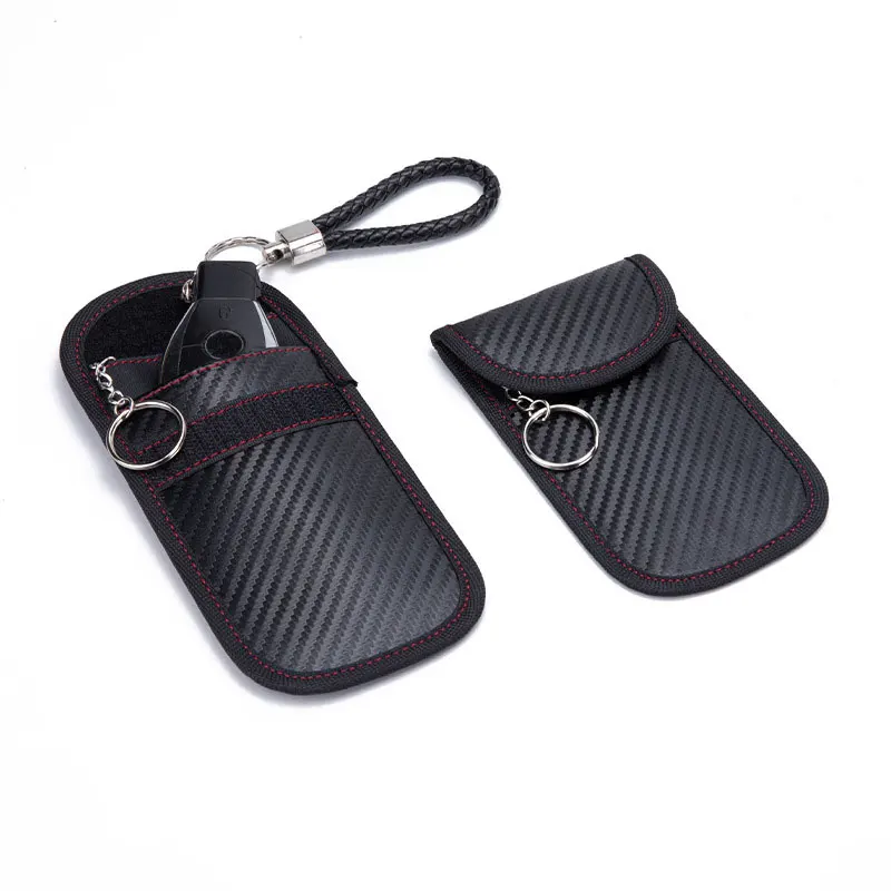 1/2PCS Car Key Signal Blocker Case Anti-scan Anti-magnetic Card Holder Blocker Case Blocking Bag Radiation Protection Case