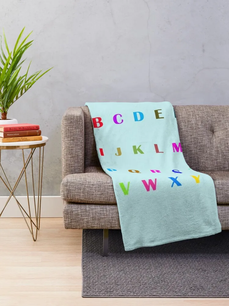 Tell a story with every Alphabet Throw Blanket Summer Beddings Luxury St Blankets