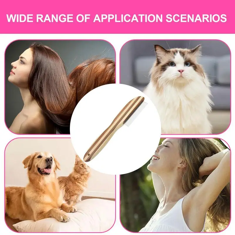 Dandruff Comb Remover Lice Brush Comb Practical Scalp Cleaning Comb Reusable Fine Tooth Dandruff Remover Metal Lice Comb For