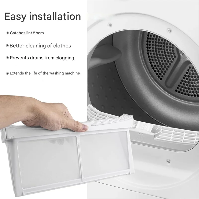 Tumble Dryer Lint Fluff Filter Replacement Spare Parts Foldable Plastic Screen 00652184 652184 AP4568439 PS3480699