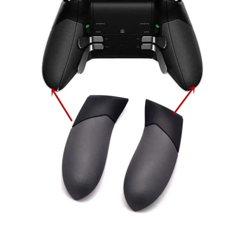 1 pair Replacement Parts Gamepad Controller Rubberised Grip Rear Handles Elite Controller Grip Both Right&left Ones