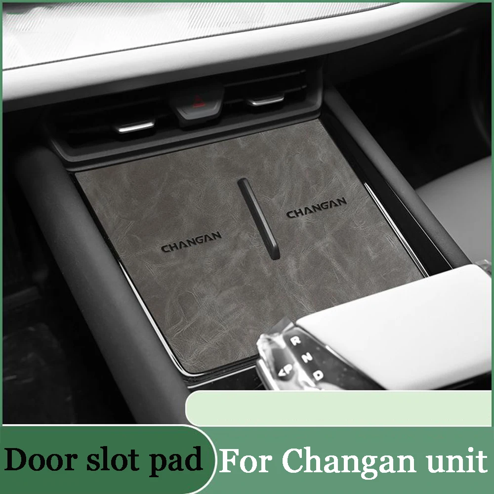 For CHANGAN UNIT UNI-T 2023 2024 Leather Groove Car Door Slot Pad Water Coaster Storage Box Non-slip Mat Decor Protect Cover