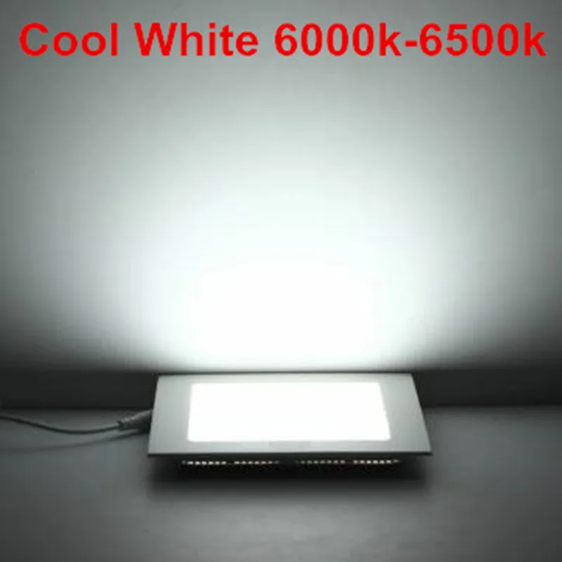 CYLRDXK LED-Downlight, dimmbar, 3 W, 4 W, 6 W, 9 W, 12 W, 15 W, 25 W, quadratisches LED-Spotlicht, AC110 V/220 V, Deckenleuchte, Innen-Einbau-Downlight 3