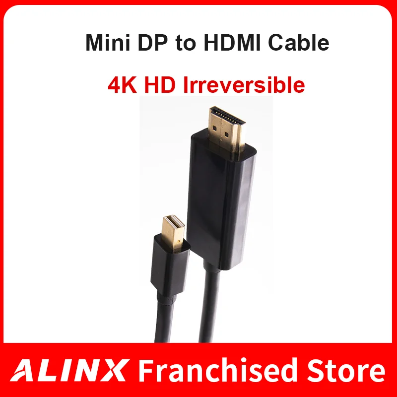 ALINX Active MiniDP to HDMI 4K HD Adapter Cable Converter Displayport