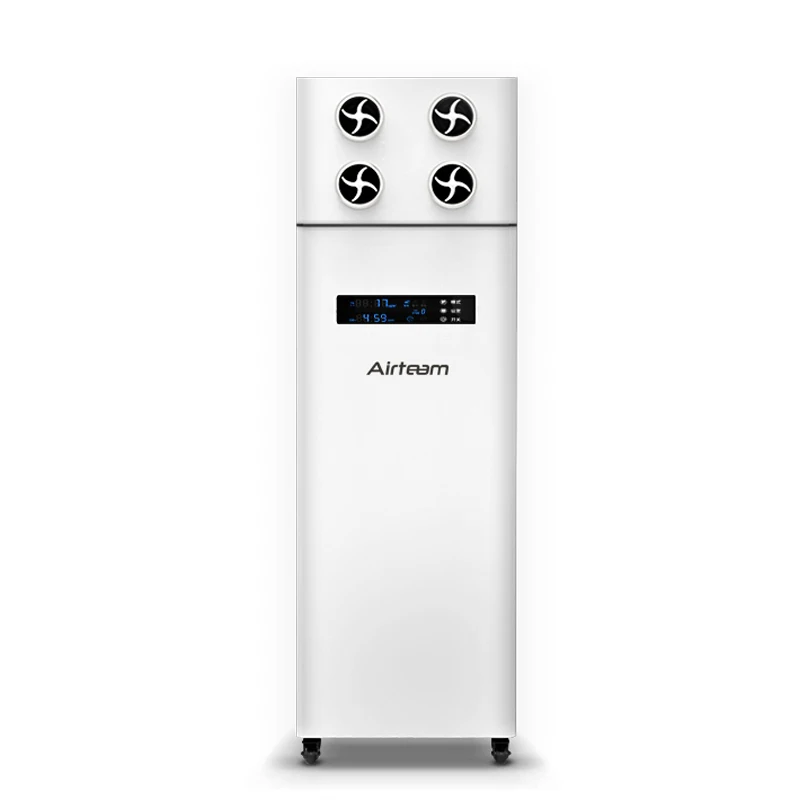 99.9% HEPA Filtration Auto-defrost Energy Recovery Ventilator With Intelligent Visal Touch Panel