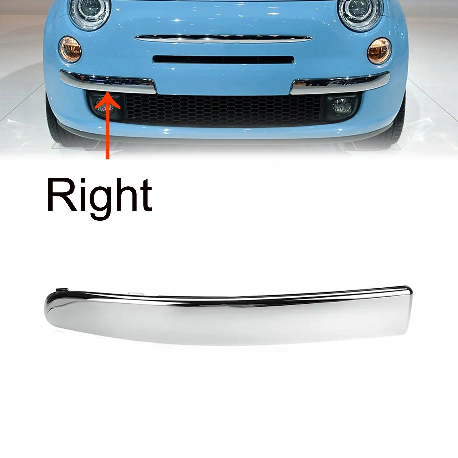 

Ремонт автомобиля, молдинг гриля, автозапчасти кузова, как показано на рисунке, номер детали OE 735455056 Прямая замена в комплекте из 1 шт.