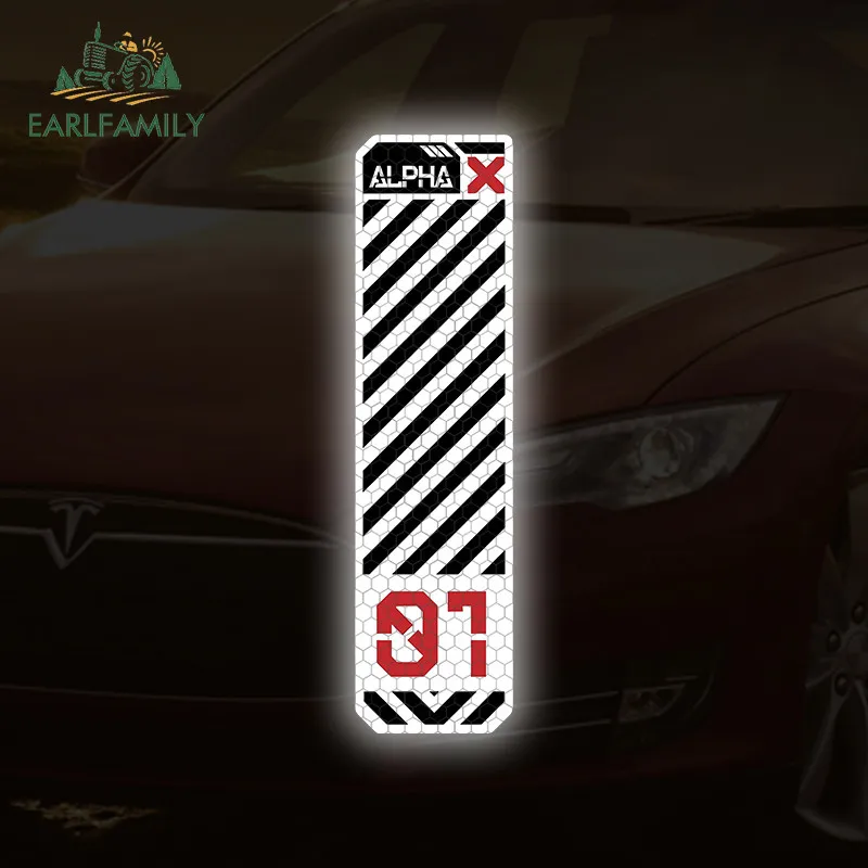 EARLFAMILY Adesivos Refletivos de Números e Listras para Carros, Impermeáveis, para Motocicletas, Para-brisas e Capacetes, Decalques Anti-riscos, Aces