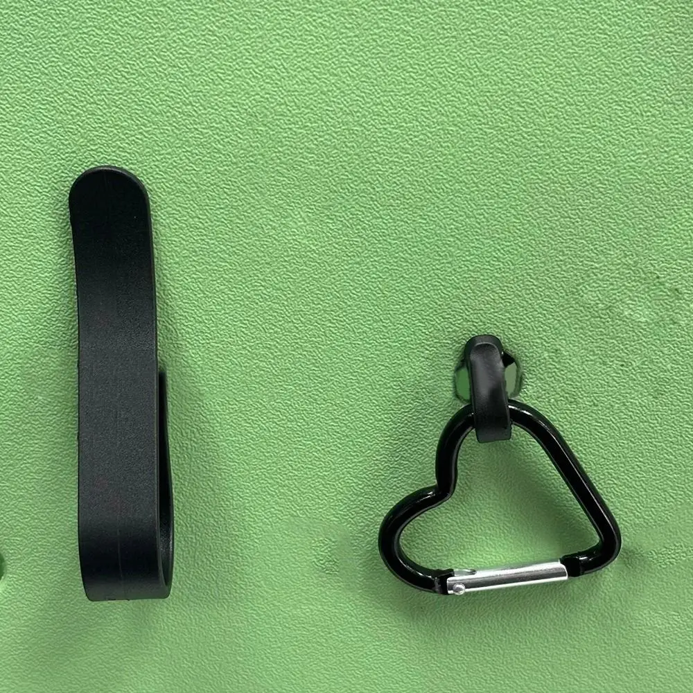 3ชิ้นตะขอเสริมสำหรับกระเป๋าใส่ของรูปหัวใจที่แขวนกุญแจที่ใส่กระเป๋าโท้ทริมชายหาด