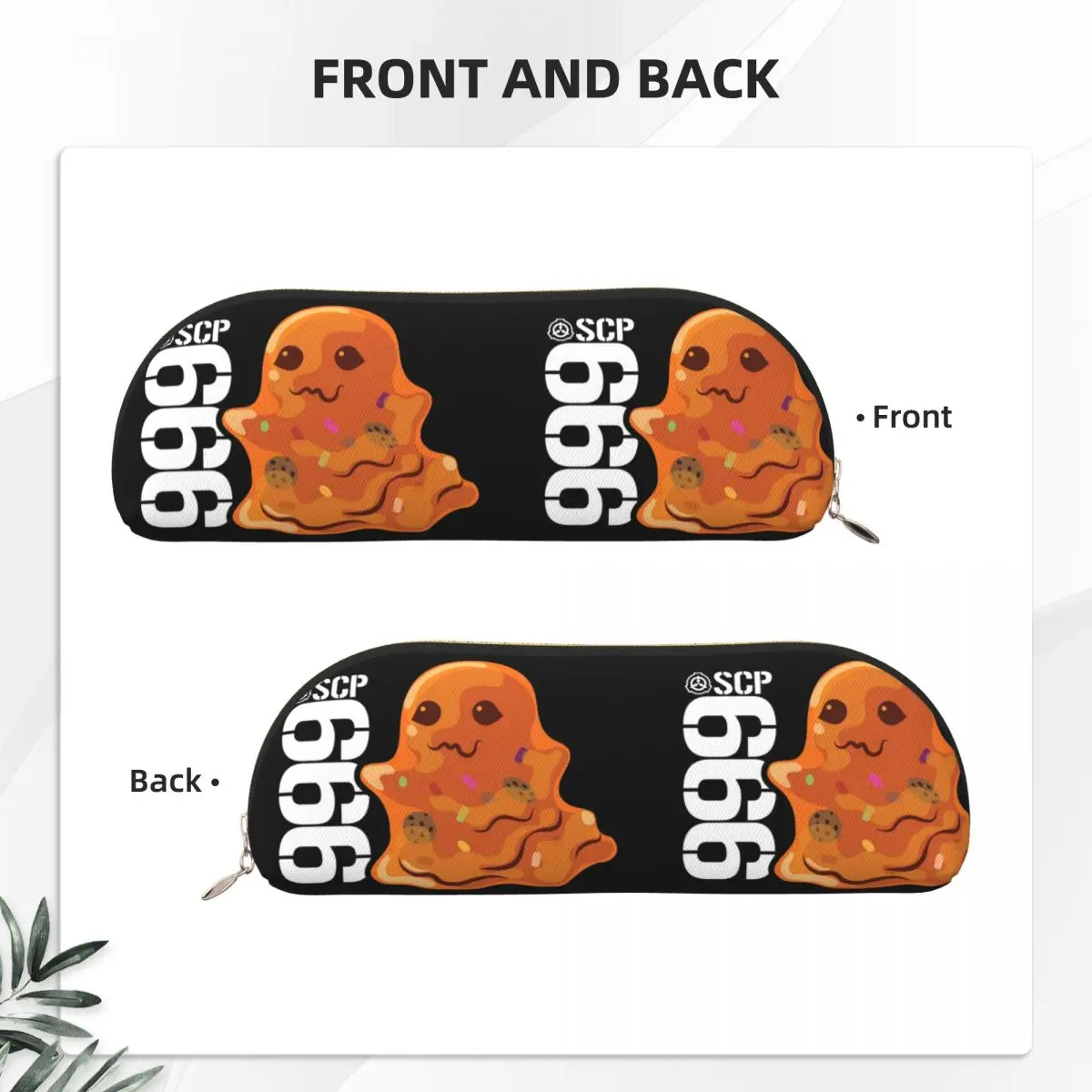 SCP 999 دغدغة الوحش SCP الأساس مقلمة حامل قلم تخزين لوازم مكتبية سعة كبيرة صندوق القلم حقيبة أقلام رصاص