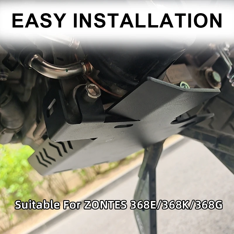 Picture 3: Suitable for Zontes 368G 368E 368K Modified Accessories Engine Chassis Guard Engine Bottom Protective Cover Skid Protector Plate