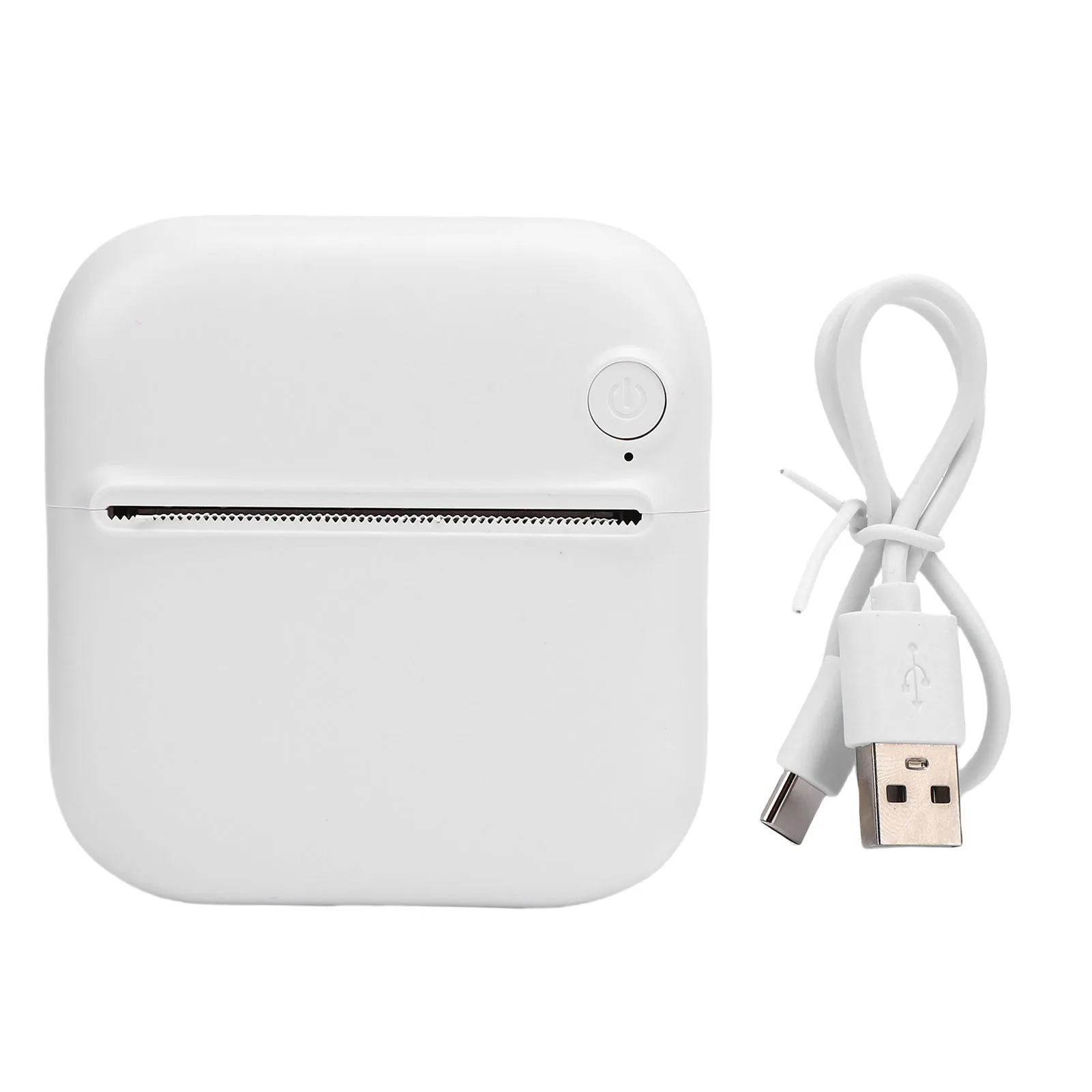 Portable Thermal Printer Thermal Printer Set BT APP Control 203DPI Black and White Printing  Printer for Home School