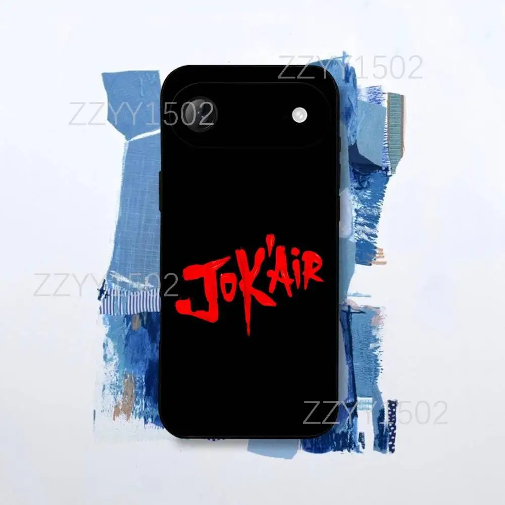 Casing HP Jokair Jok Travolta 2025 untuk iPhone 17,16,15,14,13,12,Pro,Max,Plus,E,SE4,Air,Mini Hitam Funda Shell