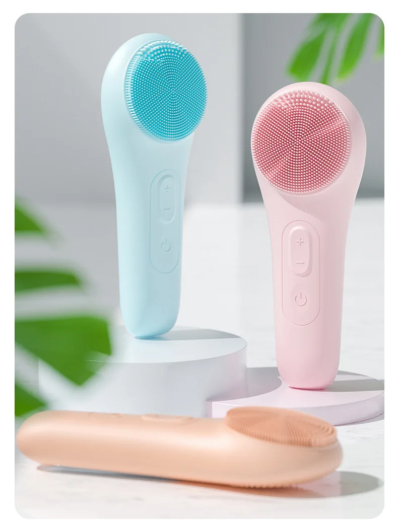 Massage exfoliant Sonic vibrant électrique Silicone visage brosse de nettoyage du visage