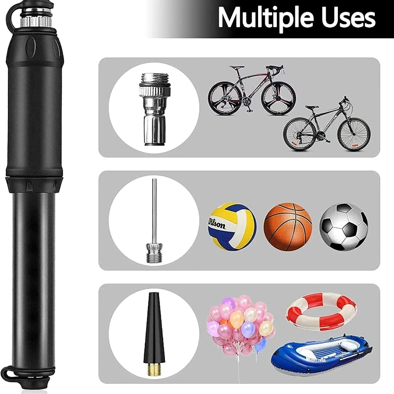 

Bicycle Pump 100Psi High Pressure Bicycle Hand Mini Air Pump Tire Inflator Schrader Presta Valve MTB Road Cycling Pump