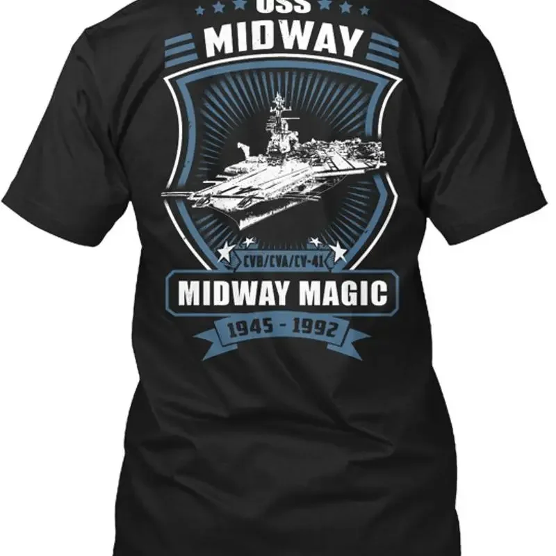

Uss Midway Cv 41 Tee T Shirt Made in USA Size S to 5XL