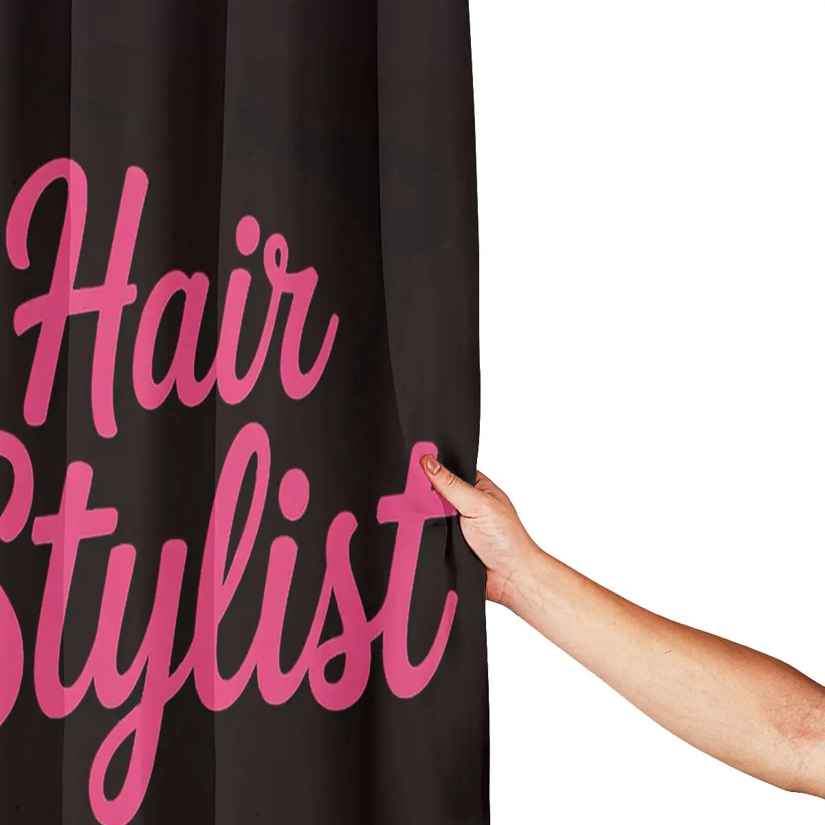Womens Retired Hair Stylist Hairdresser Retirement Party Gift Shower Curtain Bathroom Waterproof Bath Curtains with Hooks