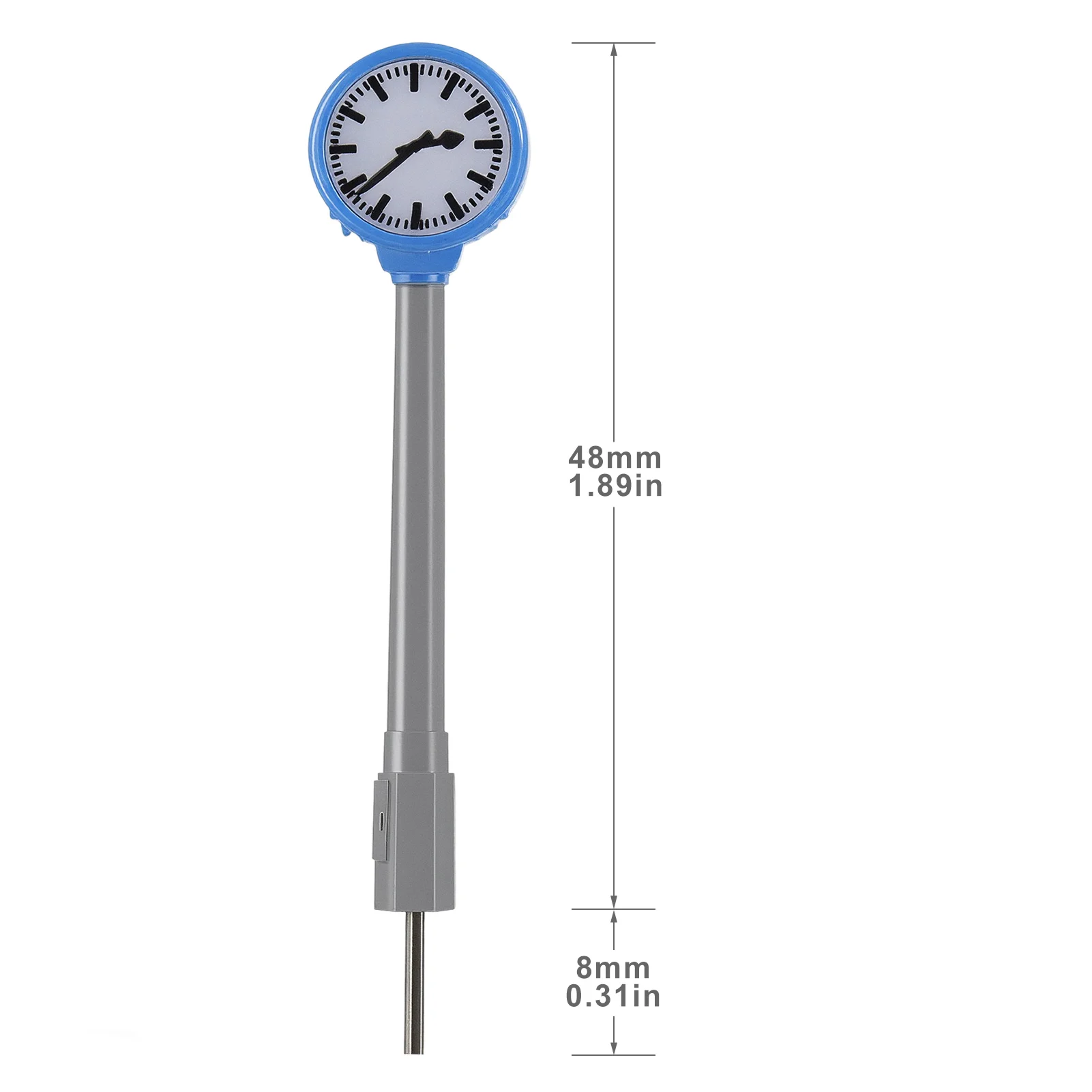 Evemodel 3pcs HO Scale 5cm 1:87 Platform Clock Lamps Warm White LED for Model Railway Station with Resistors for 12V LD35 - view 3