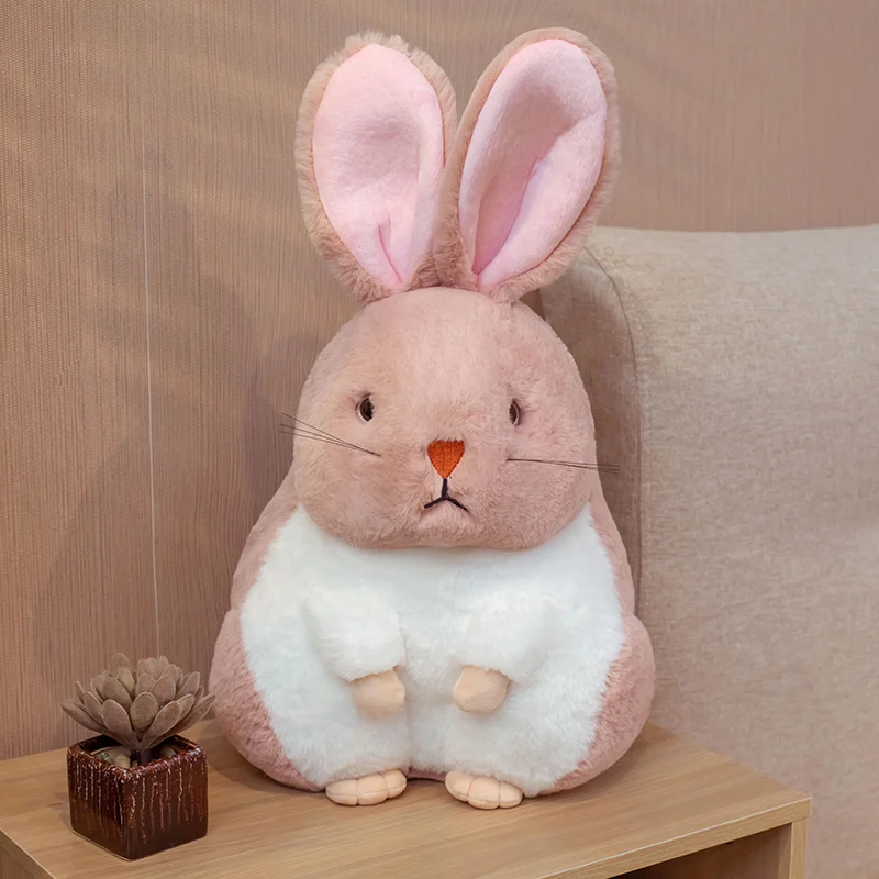 30/45/65Cm Leuke Simulatie Konijn Pluche Speelgoed Gevulde Vet Real-Life Bunny Pop Zachte Cartoon dier Kussen Verjaardagscadeau Voor Kids