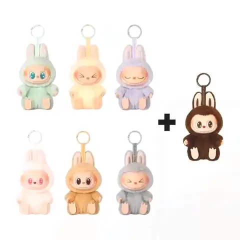 재고 있음 뜨거운 애니메이션 그림 Labubu 좌석 시리즈 PVC 펜던트 인형 모델 장난감 Kawaii 괴물 복제 키 체인 장난감 생일 선물