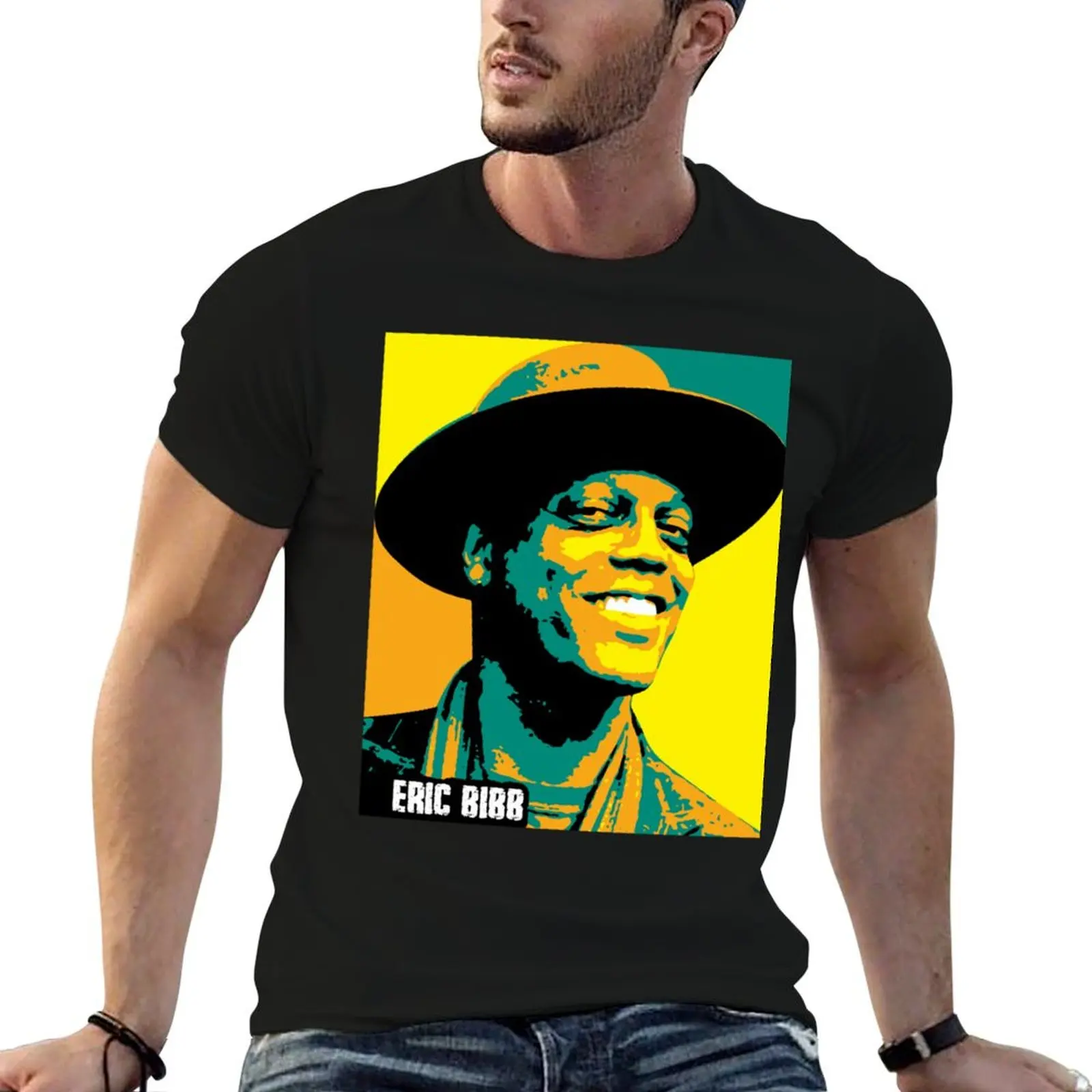 Eric Bibb. Eric Charles Bibb. An American-Born Blues Singer And Songwriter. Sticker T-Shirt Breathable Basic Cotton T-Shirt