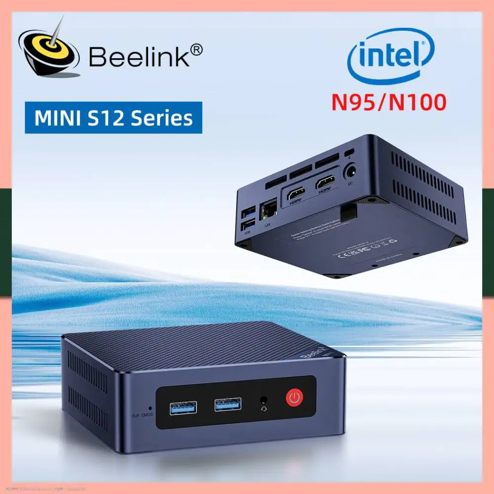 

Beelink Intel Alder Lake N95 N100 12th Gen MINI S12 Pro Mini PC 8GB 16GB DDR4 256GB SSD Wifi5 BT 1000M MINI Desktop Computer