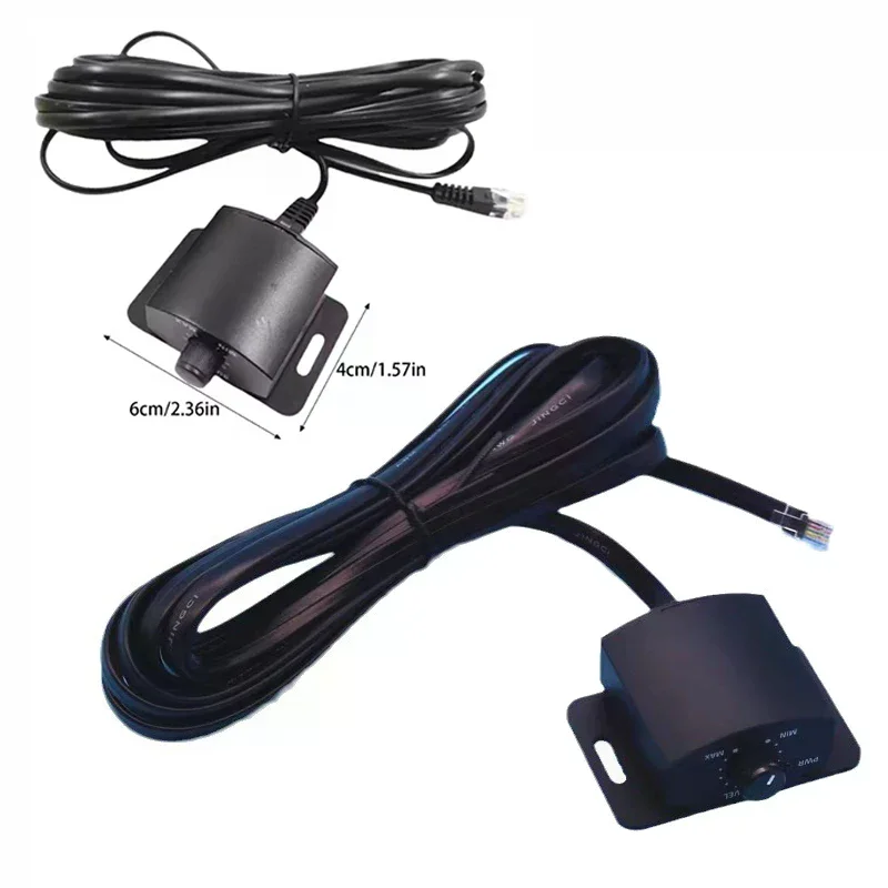 1Pcs Car Sound Simple Connection Amplifier Volumes Adjust Knob Set With Long Cable General Remote Bass Controller