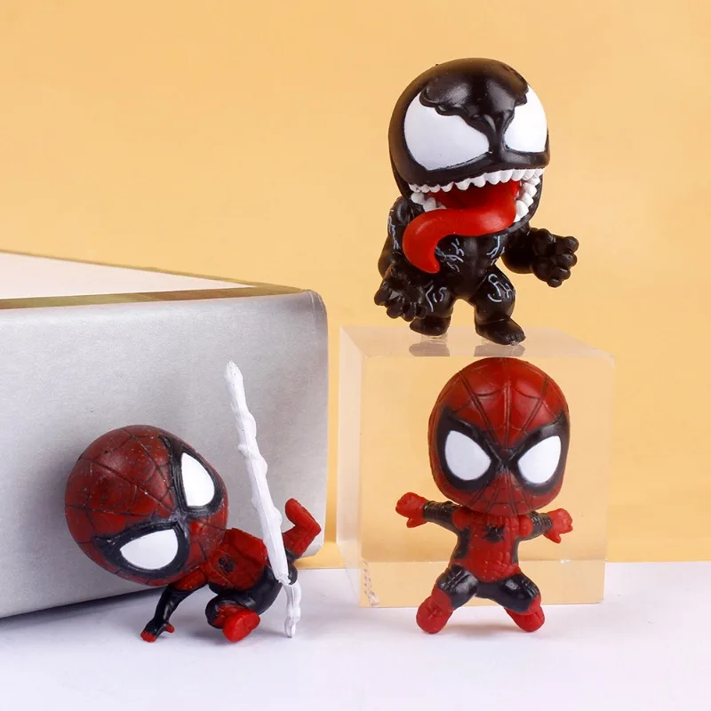 Marvel The Avengers Venom Spider-Man Figure Personnalisée, Modèle Périphérique de Film, Ornement de Bureau, Décoration, Jouet pour Enfants, Cadeau