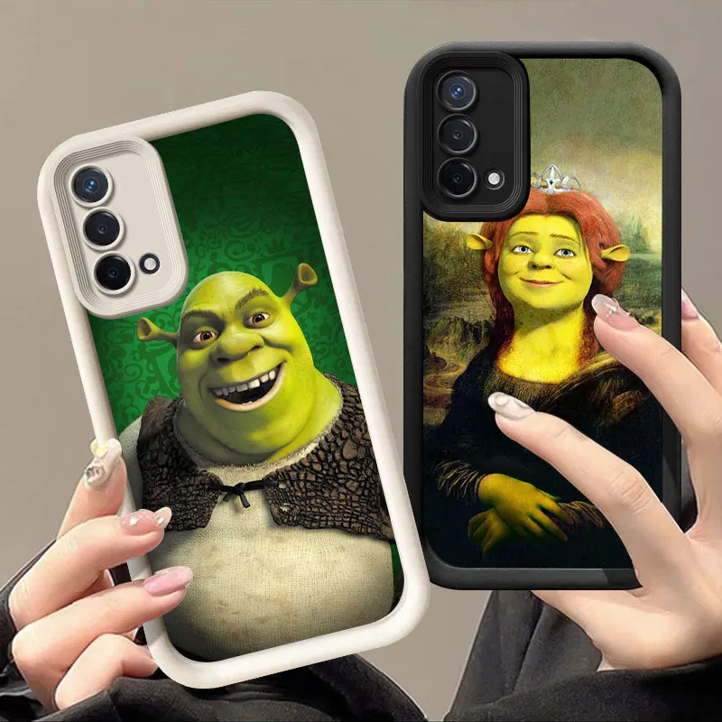 Funny S-ShrekS Phone Case For OPPO A3 Reno 10 11 12 Pro 11F 12F A58 A78 4G A98 A3X 5G A15 A16 A17 A38 A53 A57 A60 A92