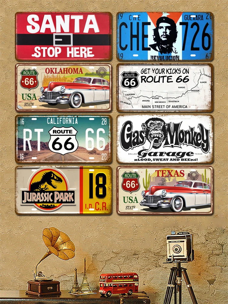 Autosummer, Weißblech, Schild, Blechschild, Bar, Club, Wandkunst, Garage, Heimdekoration, Route 66, Vintage-Metallschild, Poster, Moto, Gas – Detail 3